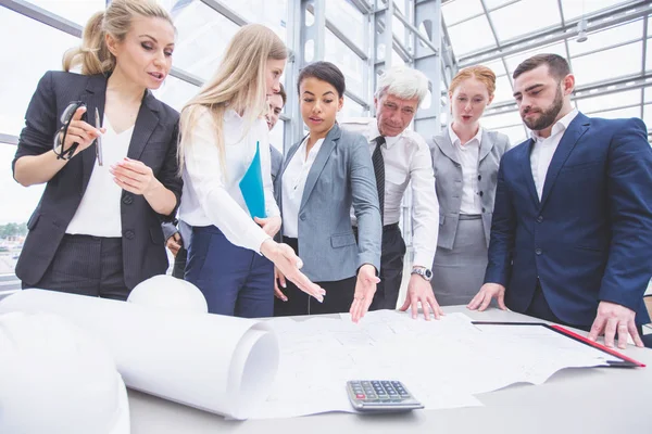 Construção equipe de negócios — Fotografia de Stock