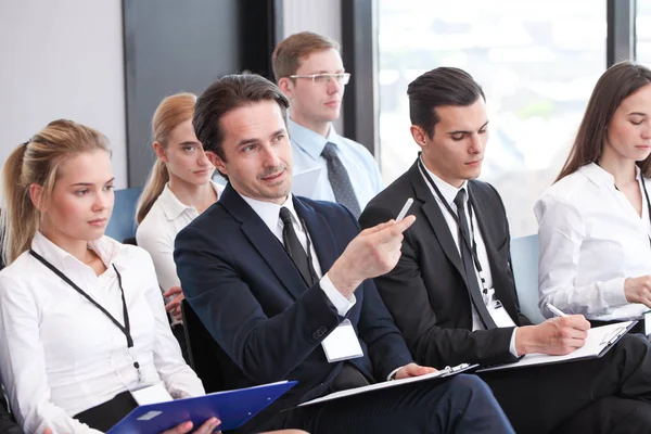 Audience at conference hall — Stock Photo, Image