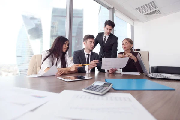 Business People Working Together Meeting Modern Office — Stock Photo, Image