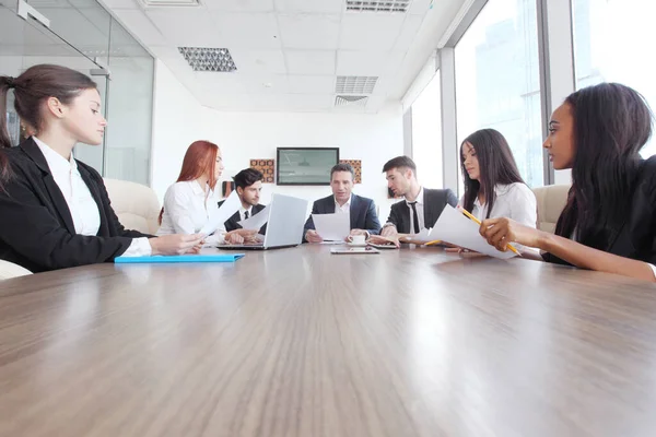 Business Meeting Diverse People Table — Stock Photo, Image