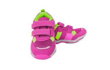 Pembe çocuk spor ayakkabı.