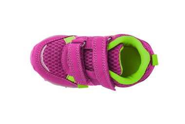 Pembe çocuk spor ayakkabı.