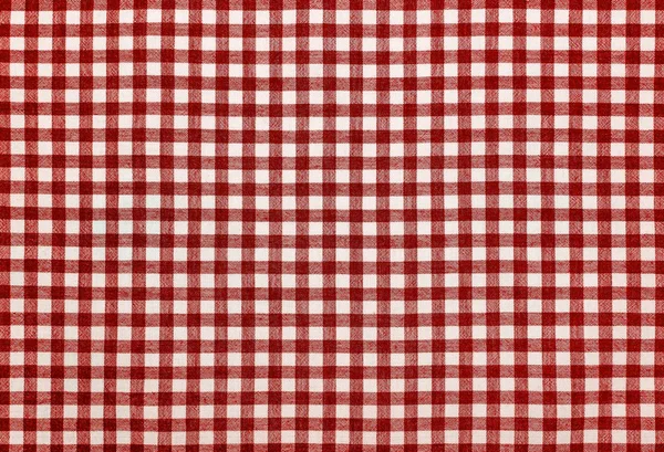 Red checkered napkin. — Stock Photo, Image