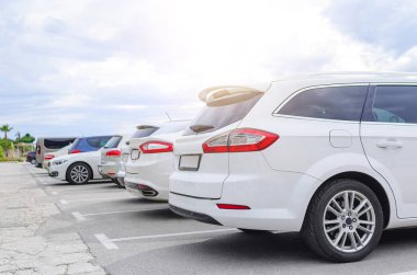 Denizin kenarında park.