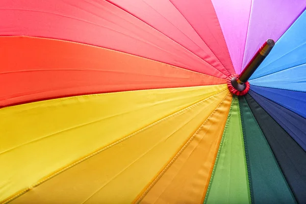 Multicolored umbrella. Colors of rainbow.