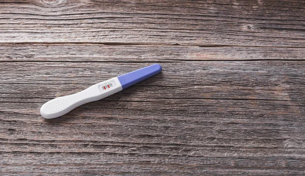 Pregnancy test. The result is positive.