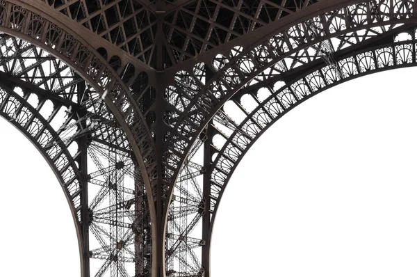 Elementi della torre Eiffel su sfondo bianco . — Foto Stock