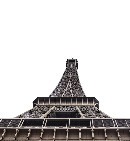 Prvky z Eiffelovy věže na bílém pozadí. — Stock fotografie