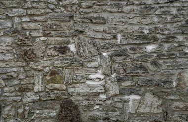 Eski bir taş duvarın dokusu.