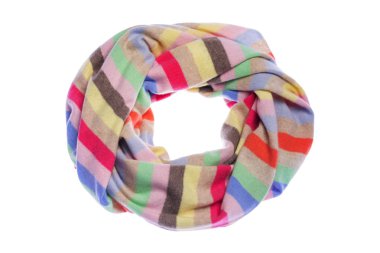 beyaz zemin üzerinde çizgili eşarp.