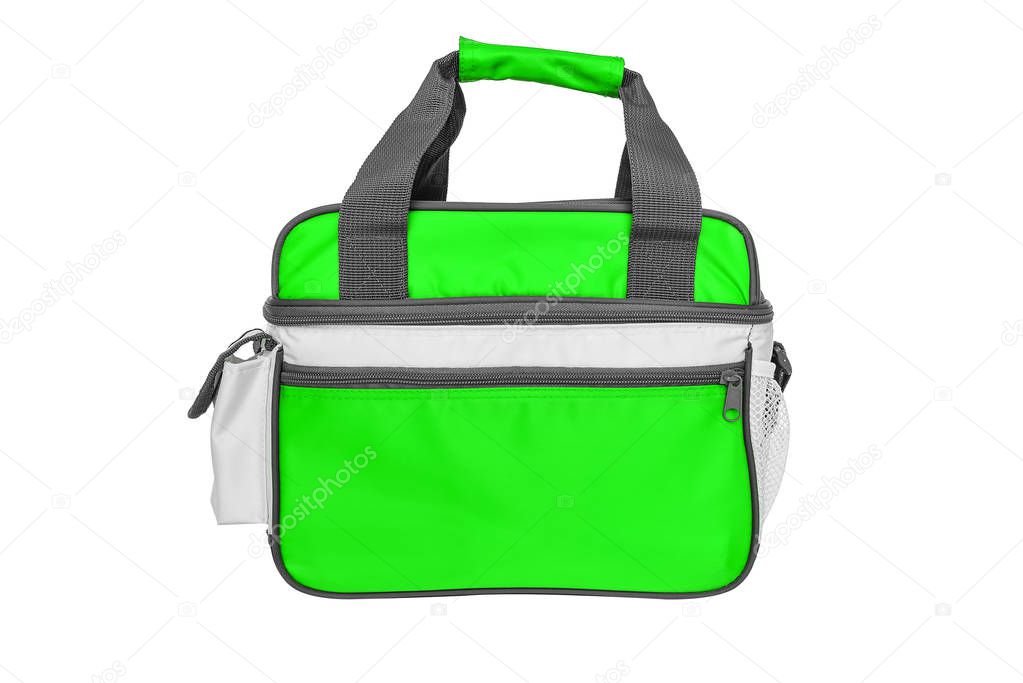 Fashionable bag for products with termomaterialom inside.