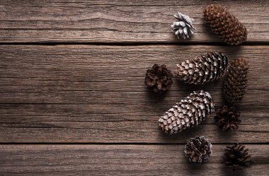 Koniler eski ahşap kurullarında dağılmış.