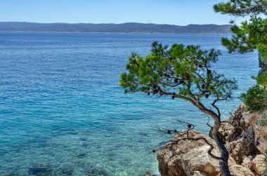 Brela, Makarska Coast, Hırvatistan.