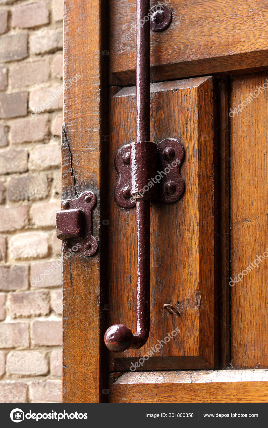Medieval Door Latch Old Vintage Wooden Door Door Lock Forged