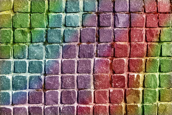 Patrón Textura Pared Pizarra Multicolor Fondo Pared Las Pequeñas Piedras — Foto de Stock