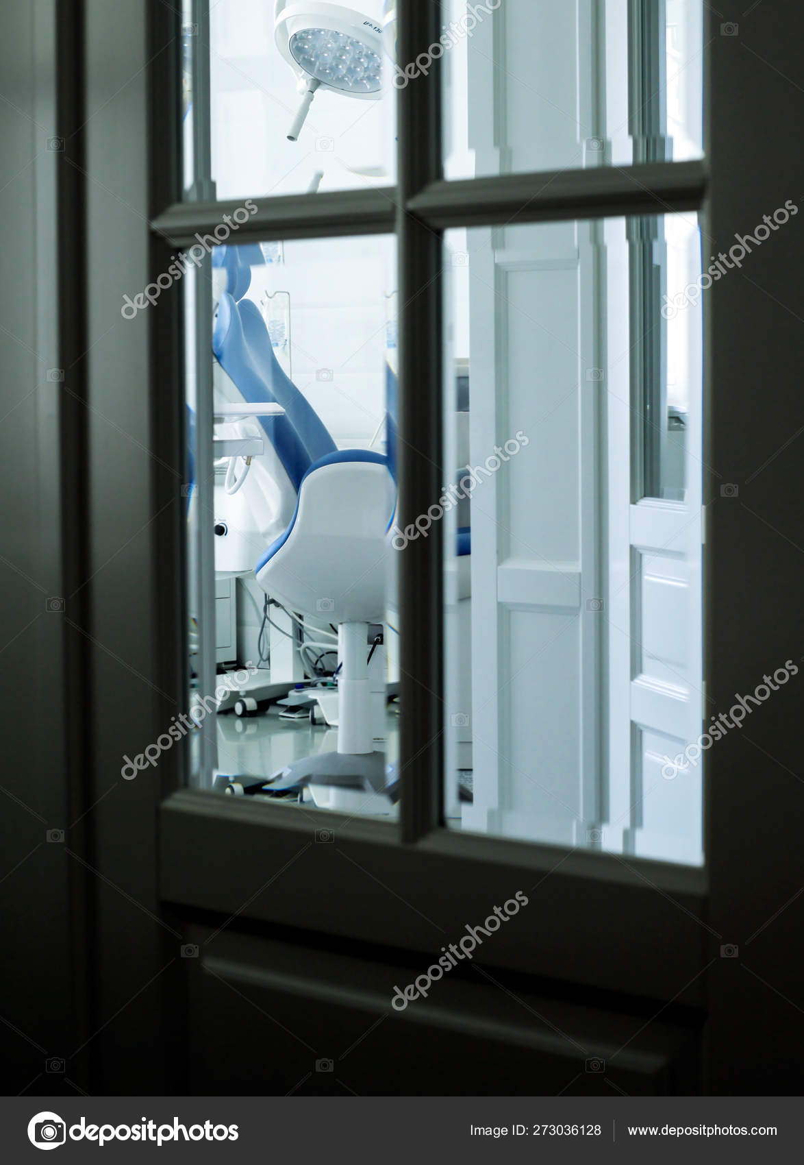 Dental Office Interior Clinic Light Device White Background