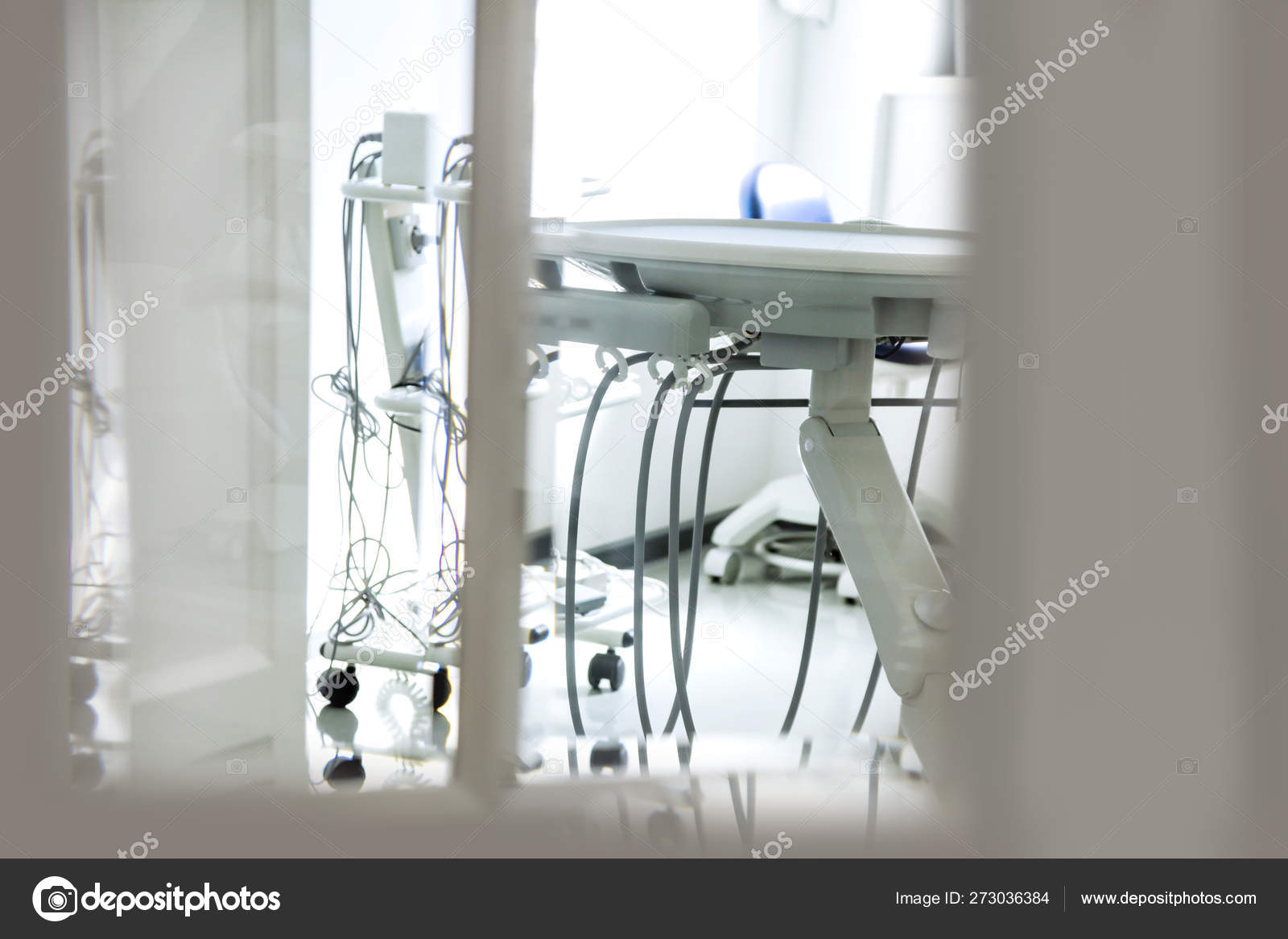 Dental Office Interior Clinic Light Device White Background