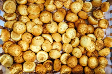 ekmek gıda arka plan kahverengi buğday taneli rulo çok hamur işleri toplu ürün pişmiş