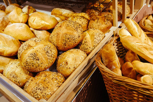 bread food background brown wheat graine roll lot pastries batch product baked baguette