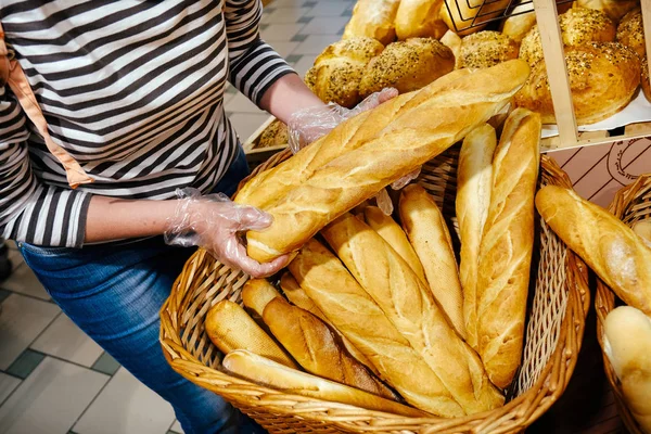 bread femle hand food background brown graine baguette roll pastries batch product baked