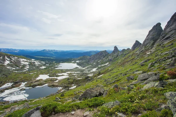 Very Beautiful Mountain Landscape Trip Mountains Nature Siberia — Stock Photo, Image