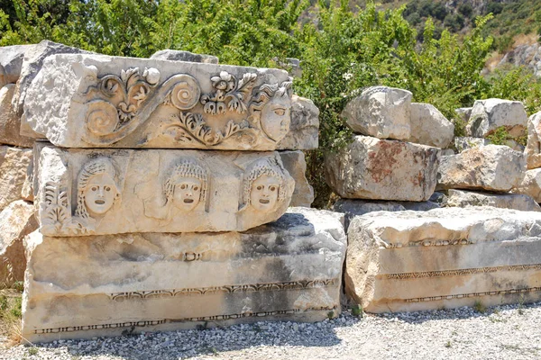 Ruinas Antiguo Anfiteatro Teatro Muy Antiguo Con Valor Histórico —  Fotos de Stock