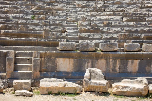 Ruinas Antiguo Anfiteatro Teatro Muy Antiguo Con Valor Histórico —  Fotos de Stock