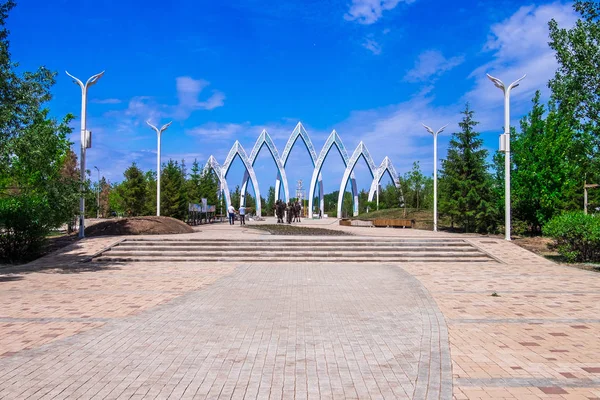 Αστανά Είναι Πρωτεύουσα Της Μεγάλη Στέπα Αστάνα Καζακστάν Ιουνίου 2018 — Φωτογραφία Αρχείου