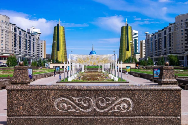 アスタナは 大草原の首都です カザフスタン アスタナ 2018 — ストック写真