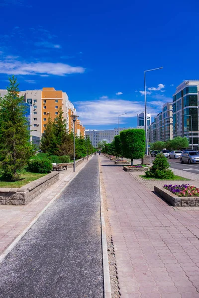 アスタナは 大草原の首都です カザフスタン アスタナ 2018 ロイヤリティフリーのストック画像