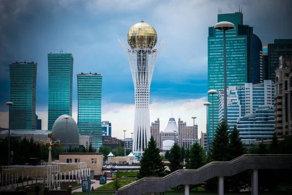 アスタナは 大草原の首都です カザフスタン アスタナ 2018 ストック画像