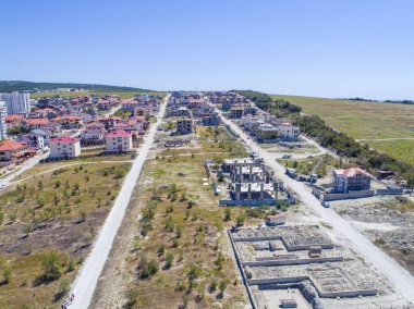 İnşaat evler Gelendzhik plajında. İnşaat alanının. Evleri inşaatı.