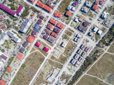 İnşaat evler Gelendzhik plajında. İnşaat alanının. Evleri inşaatı.