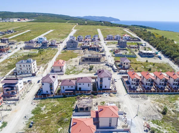 Construção Casas Praia Gelendzhik Construção Campo Construção Casas — Fotografia de Stock