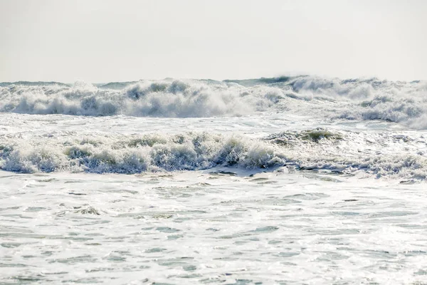 Stark Och Farlig Storm Svarta Havet Vacker Och Stor Storm — Stockfoto