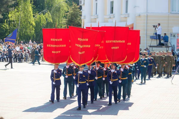 Gelendzhik Krasnodar Region Rosja Maja 2018 Parada Zwycięstwa Gelendzhik Kolumny — Zdjęcie stockowe