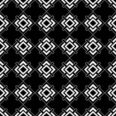 Geometrik etnik kalıp geleneksel arka plan, halı, duvar kağıdı, giysi, ambalaj, Batik, kumaş, sarong, Vektör illüstrasyon nakış tarzı.