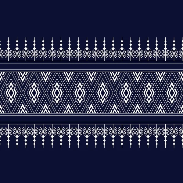 Geometrik etnik kalıp geleneksel arka plan, halı, duvar kağıdı, giysi, ambalaj, Batik, kumaş, sarong, Vektör illüstrasyon nakış tarzı.