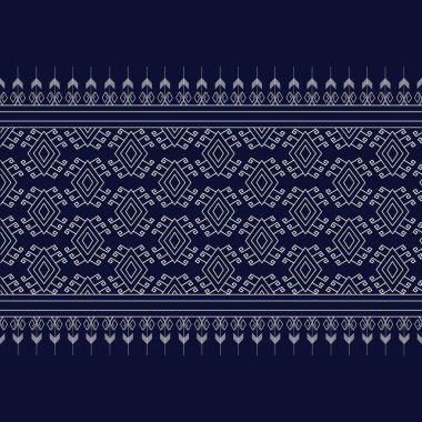 Geometrik etnik kalıp geleneksel arka plan, halı, duvar kağıdı, giysi, ambalaj, Batik, kumaş, sarong, Vektör illüstrasyon nakış tarzı.