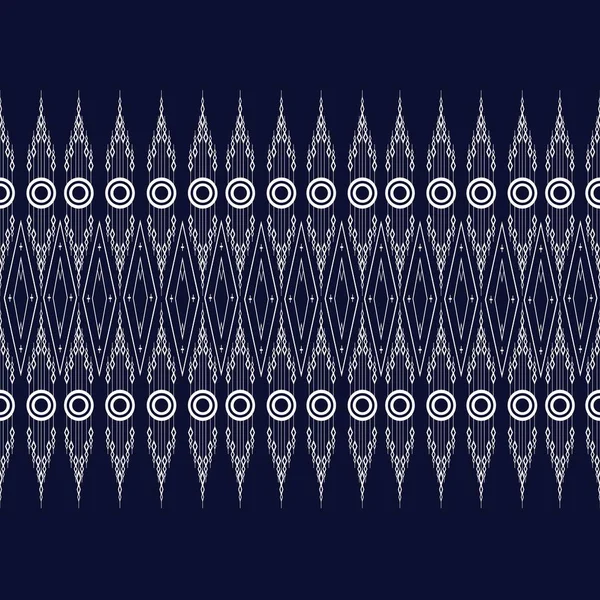 Geometrik etnik kalıp geleneksel arka plan, halı, duvar kağıdı, giysi, ambalaj, Batik, kumaş, sarong, Vektör illüstrasyon nakış tarzı.