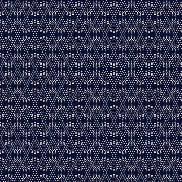 Geometrik etnik kalıp geleneksel arka plan, halı, duvar kağıdı, giysi, ambalaj, Batik, kumaş, sarong, Vektör illüstrasyon nakış tarzı.