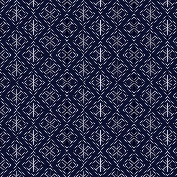 Geometrik etnik kalıp geleneksel arka plan, halı, duvar kağıdı, giysi, ambalaj, Batik, kumaş, sarong, Vektör illüstrasyon nakış tarzı.