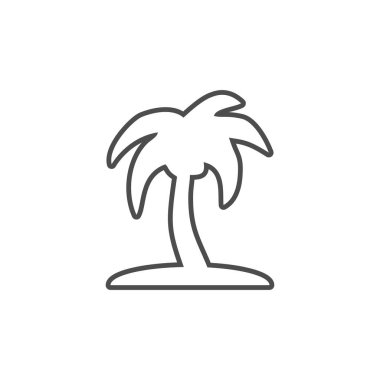 Palma yaz vektör simgesi