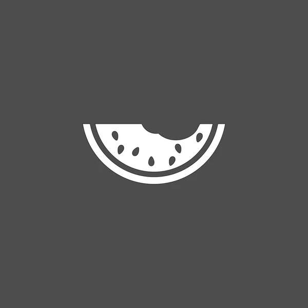 Vattenmelon Sommaren Vektor Symbol — Stock vektor