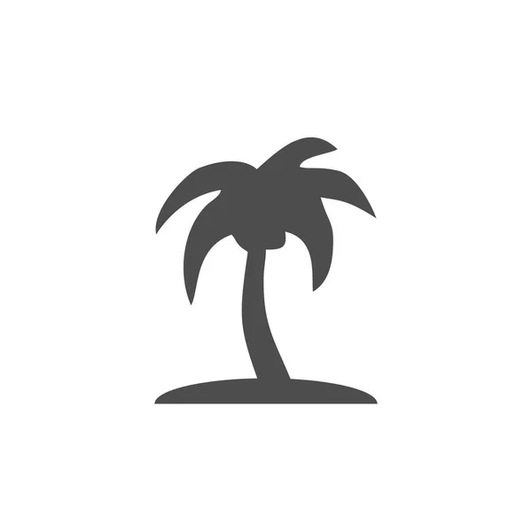 Palma Verano Vector Icono — Vector de stock