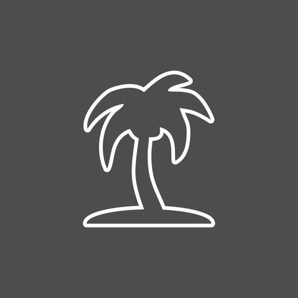Palma Verano Vector Icono — Vector de stock