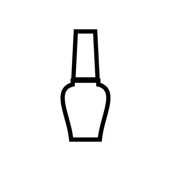 Nagellak Fles Vector Pictogram — Stockvector