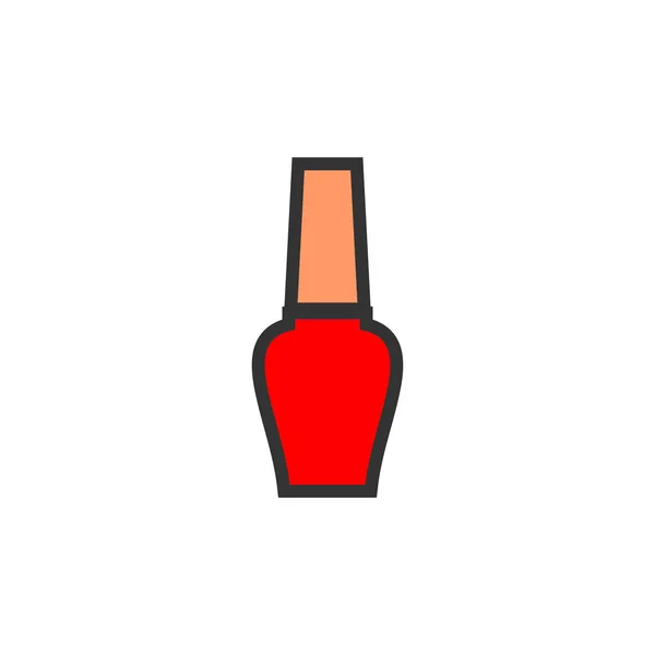 指甲油瓶矢量图标 — 图库矢量图片