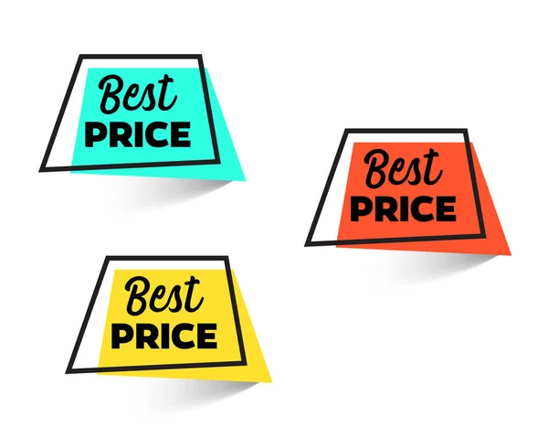 Mejor Precio Banners Conjunto Ilustración Vectorial — Vector de stock