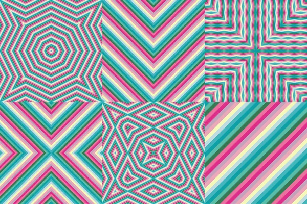 Geometrische Nahtlose Muster Vektor Abstrakte Farbenfrohe Hintergründe Für Textilien Oberfläche — Stockvektor